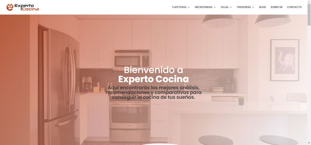 Ejemplo de diseño web con gradiente