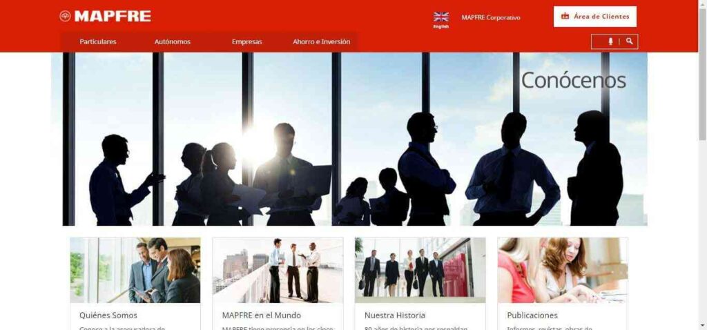 Ejemplo de sitio web tipo institucional