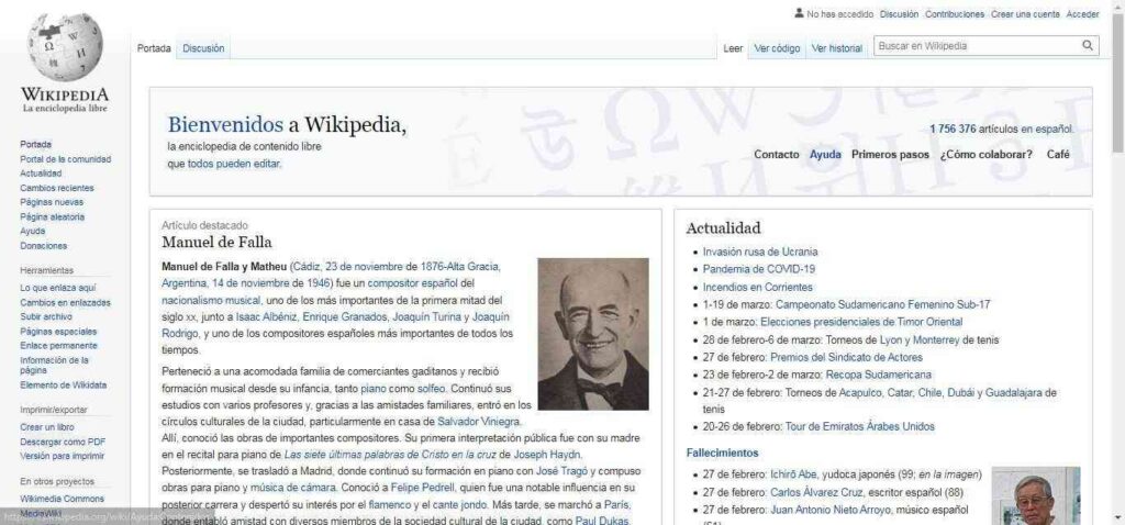 Ejemplo de sitio web tipo wiki